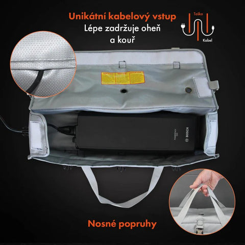 Fireproof charging bag for e-bikes Vlitex - L