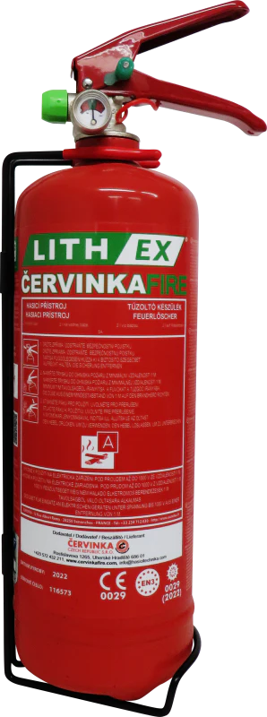 Fire extinguisher for extinguishing lithium batteries AVD LITH EX2 - 2 l