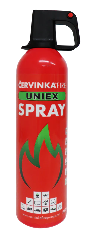 UNIEX Feuerlöschspray 750ml zum Löschen von Lithium Batterien